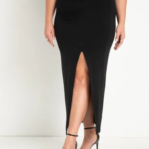 Size 26 Eloquii Twist Front Knot Skirt - Picture 5 of 5